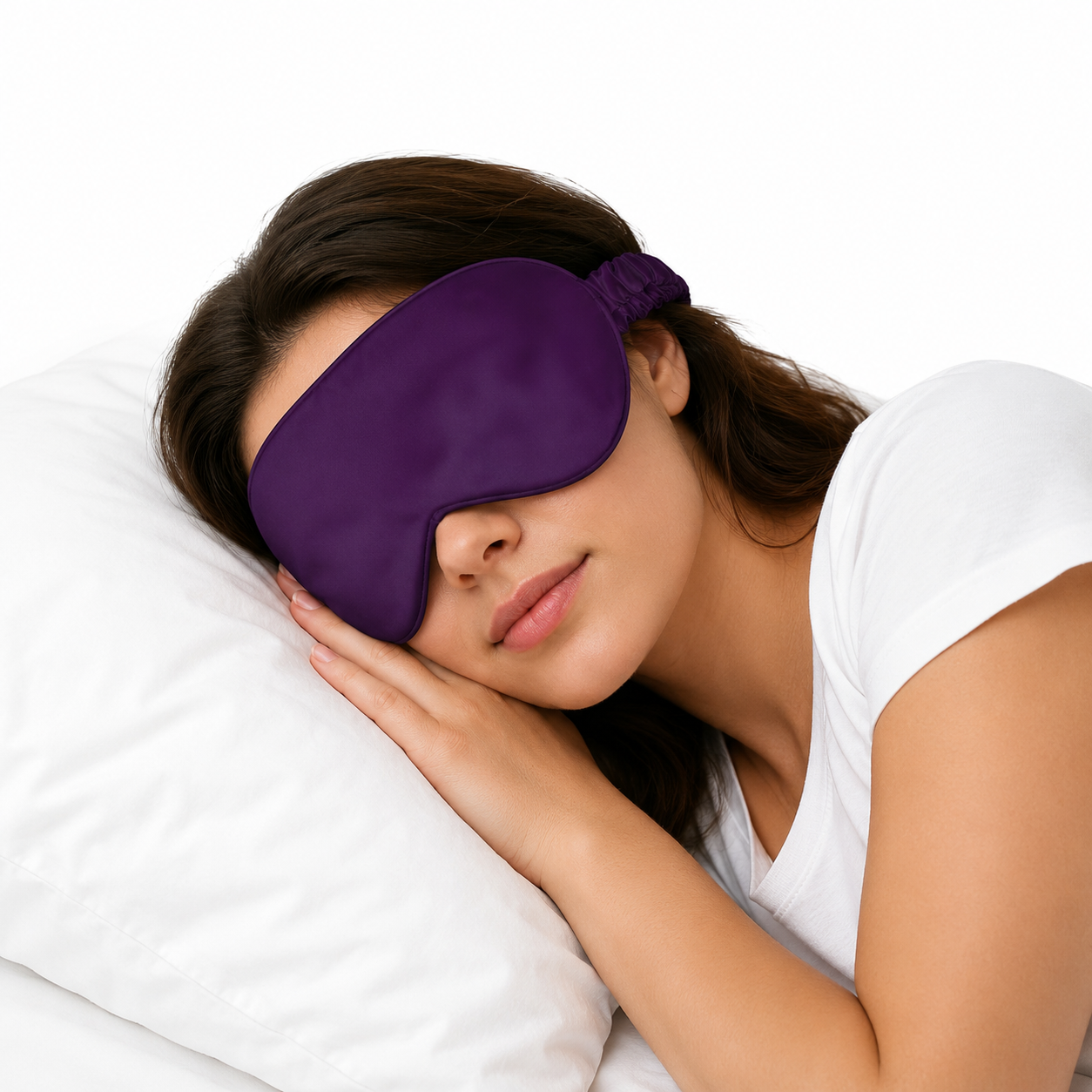 Sleep Mask Silk Eye Mask with Elastic Strap Blindfold Soft Silk Sleeping Mask