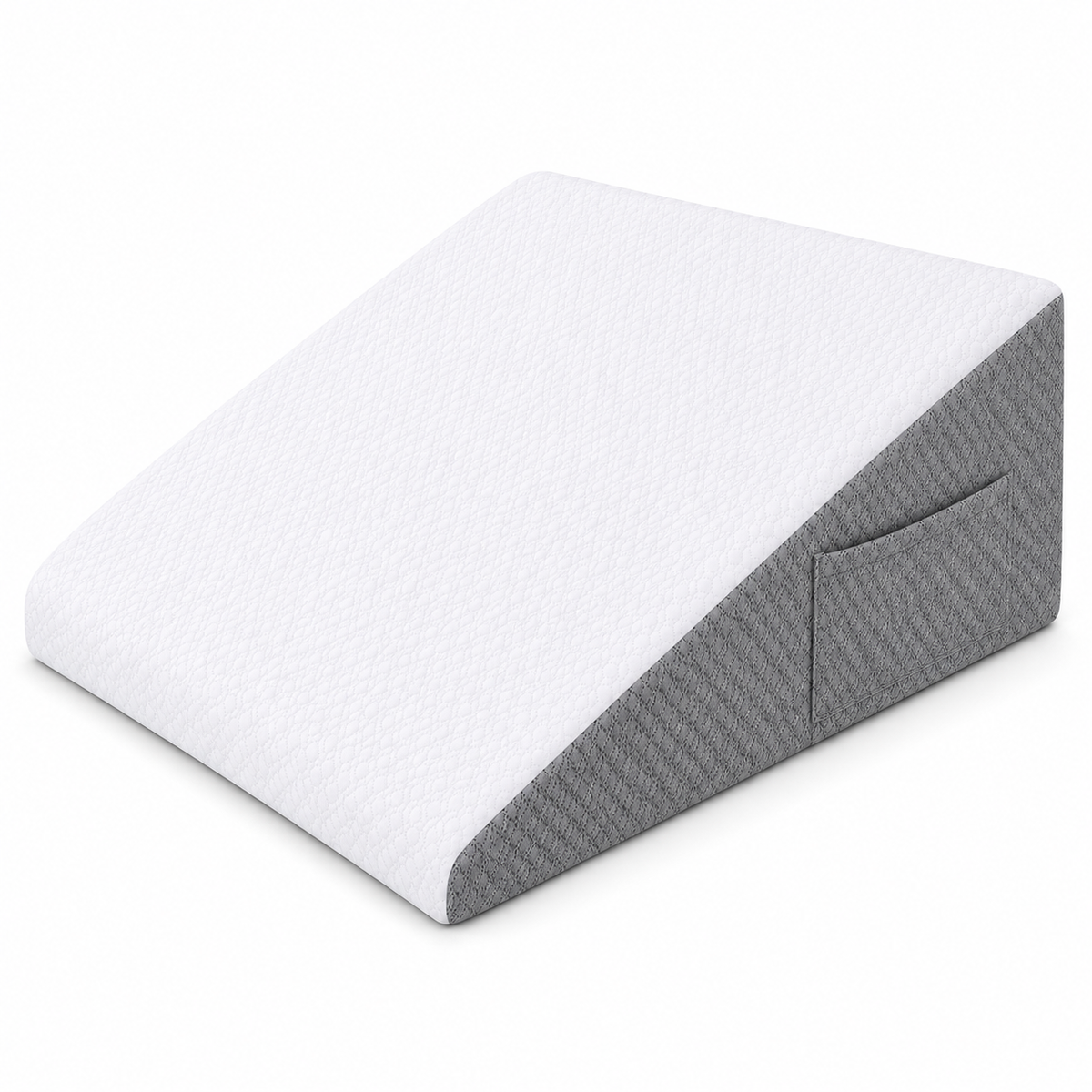 Memory Foam Wedge Pillow for Sleeping – Adjustable Bed Support